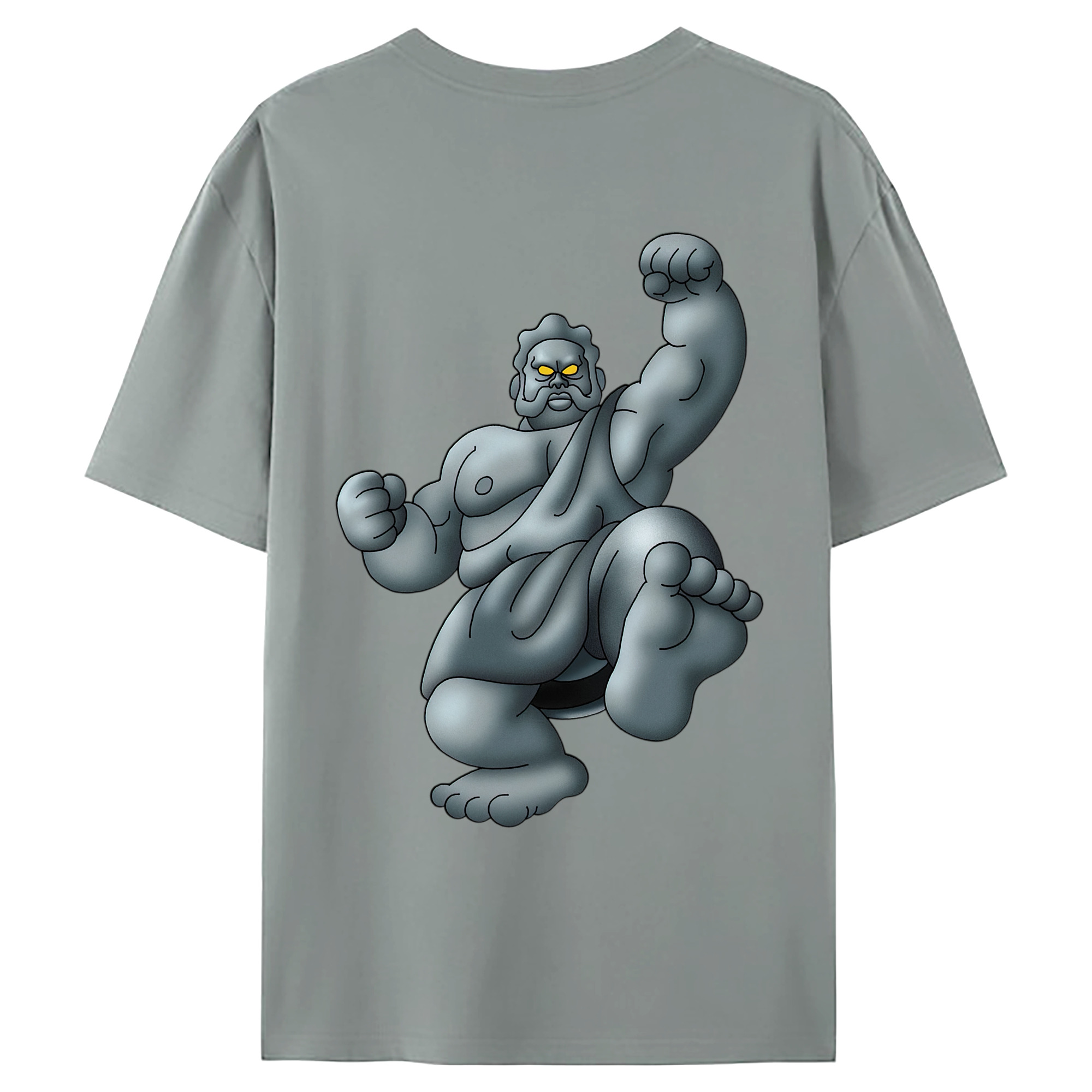 （画像用） ドラゴンクエスト Doragon Kuesuto Dragon Quest 綿100％ メンズ半袖Tシャツ（バックプリント） 通気性
